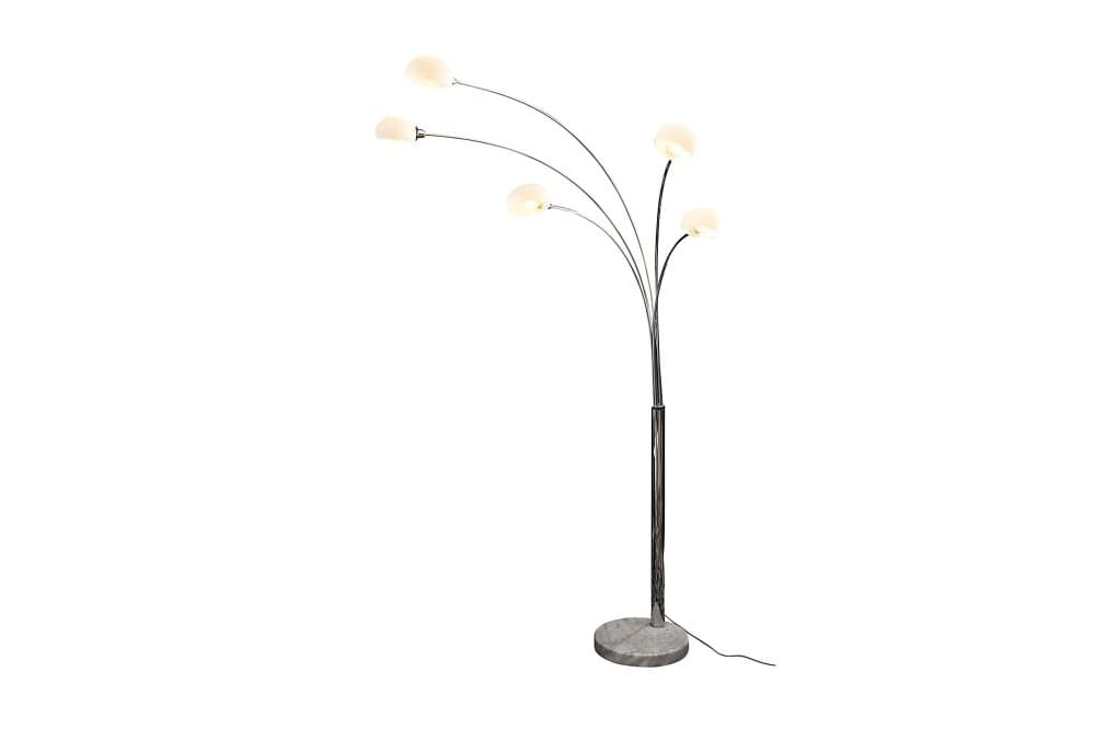 OSYTH Golvlampa Silver/Vit