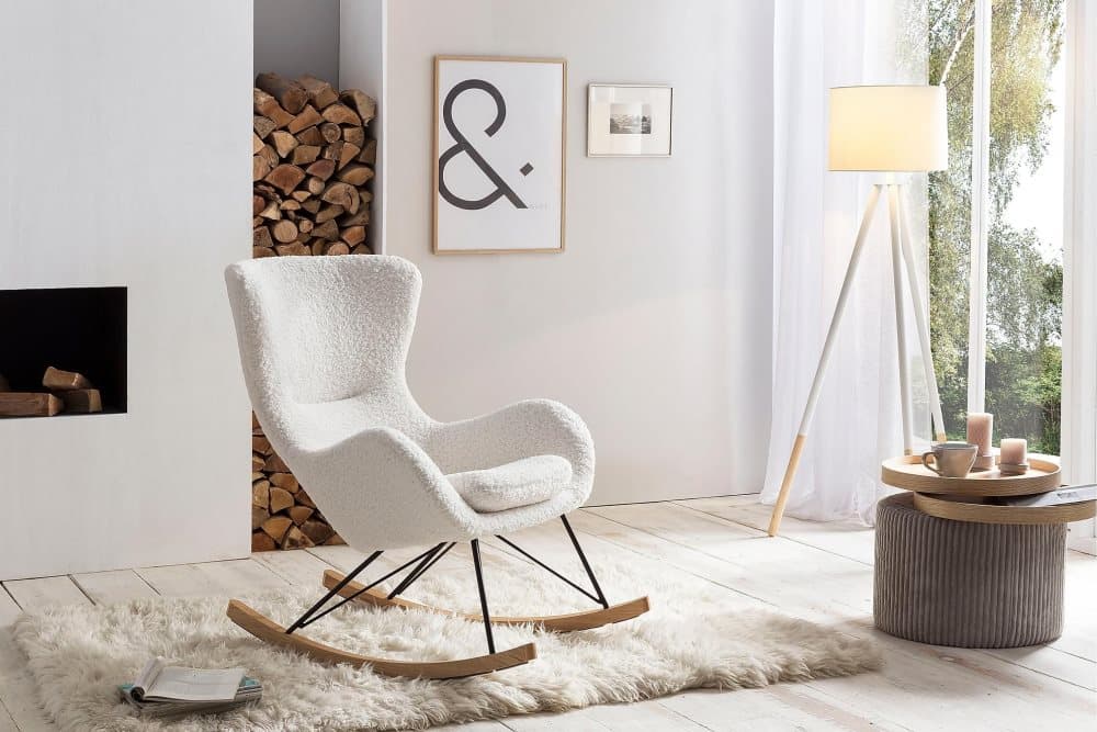 SOSTER Golvlampa Vit/Natur