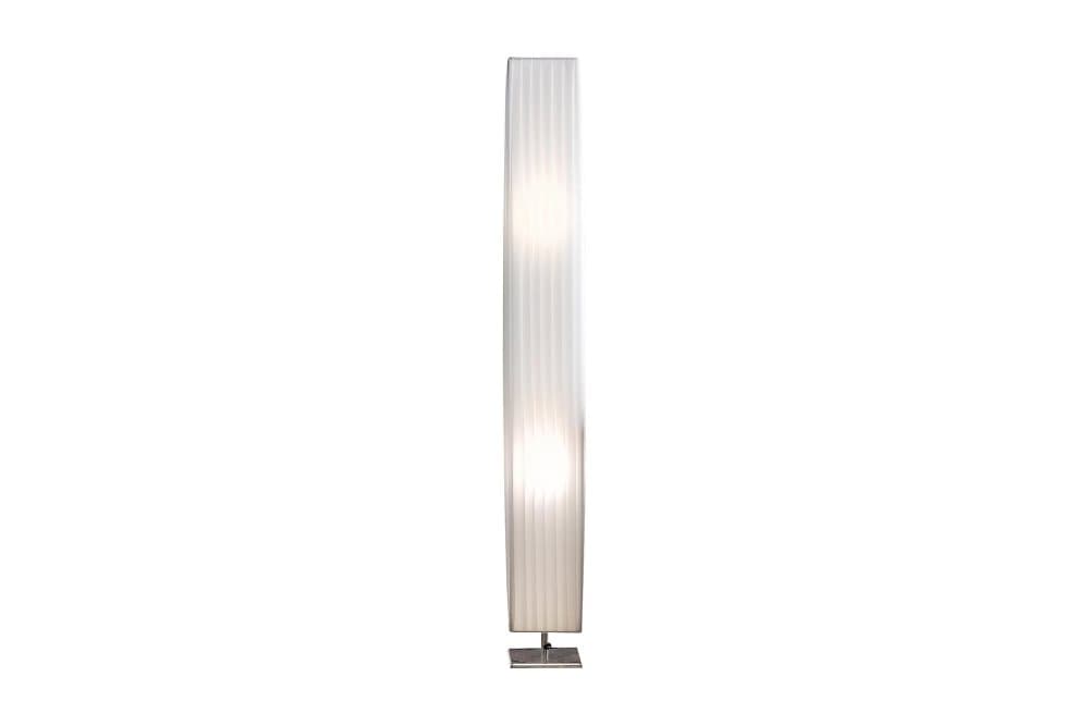 Golvlampa 120 cm square white, chrome, latex