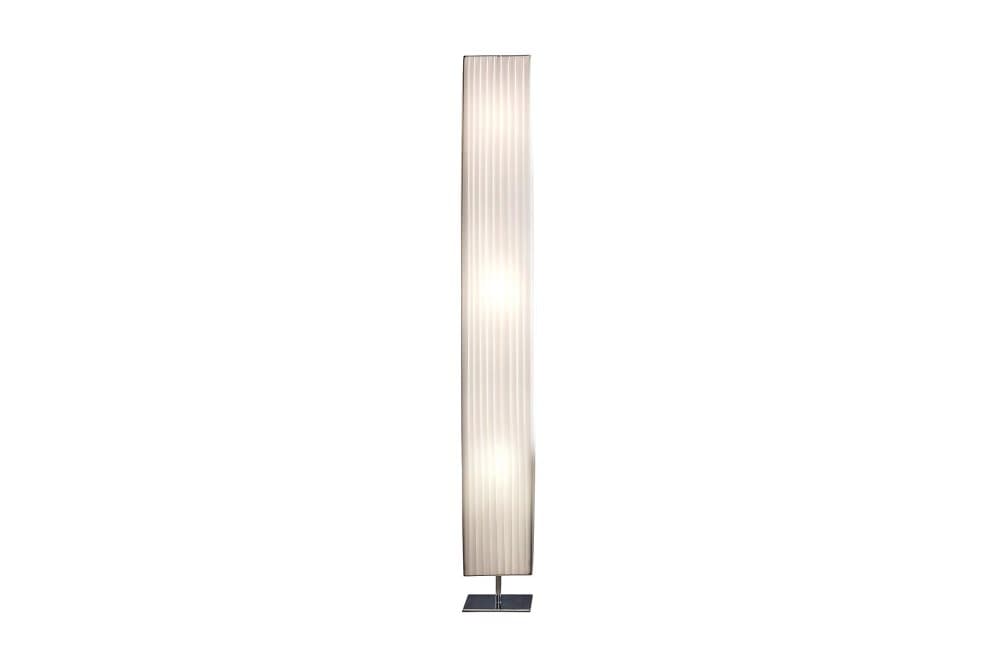 Golvlampa 160 cm square white, chrome, latex
