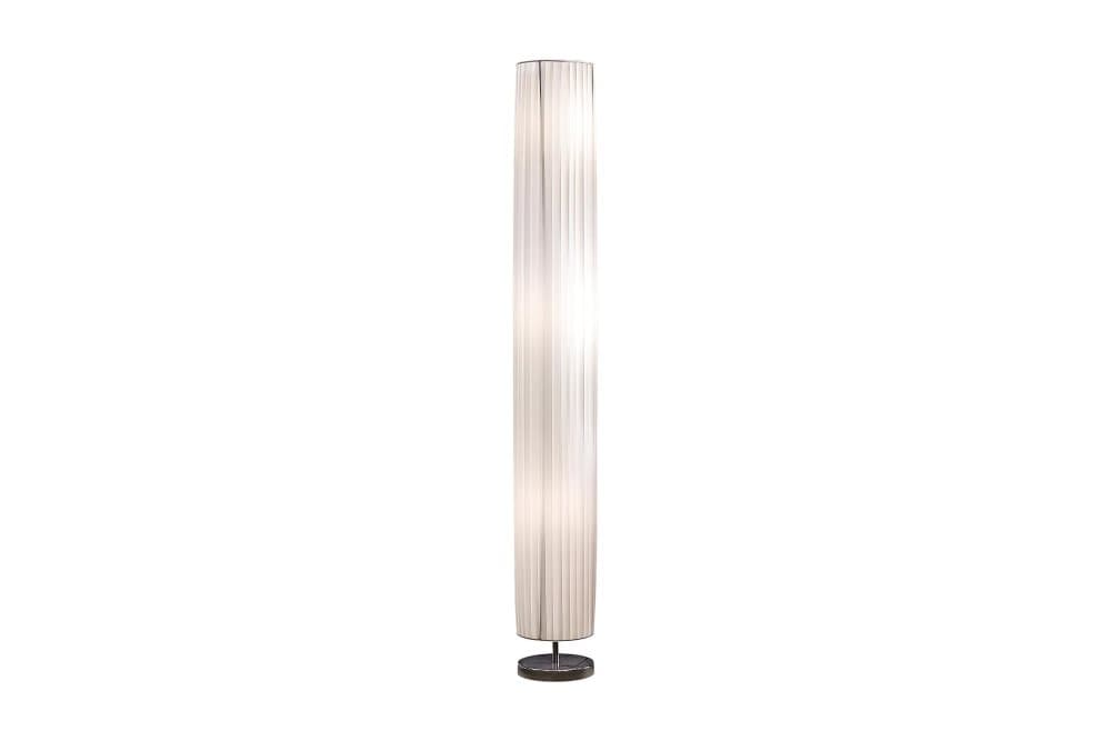 Golvlampa 160 cm round white, chrome, latex