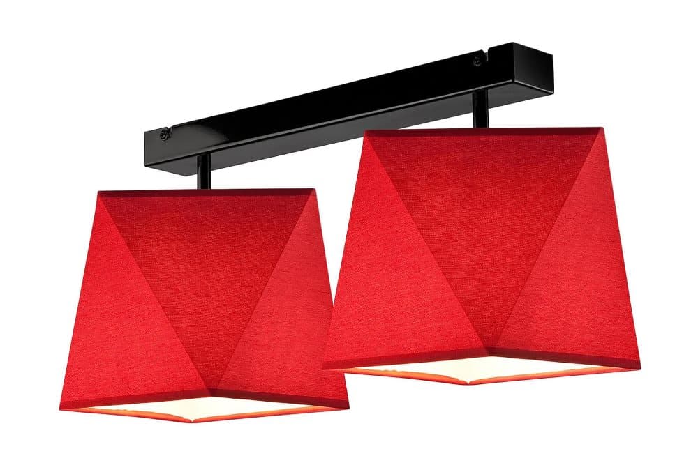 GINASTE Taklampa Röd