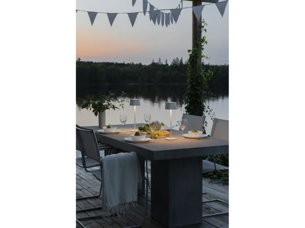 Konstsmide Capri, Vit, Gjuten aluminium, Universal, Svart, IP54, III