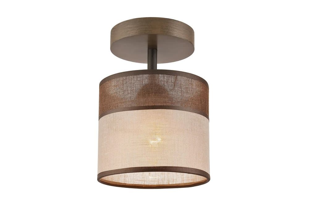 QUEIJAIRO Taklampa Beige/Brun