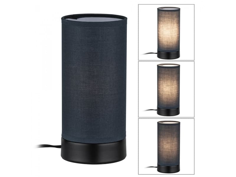 Paulmann Pia, Svart, Tyg, Metall, Sovrum, Vardagsrum, II, E14, 1 lampor