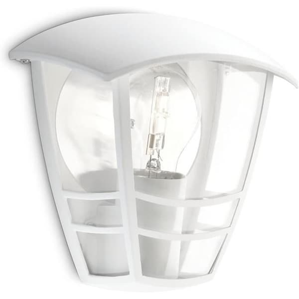 CREEK-Vägglampa utomhus Metal H19,5cm Vit Philips