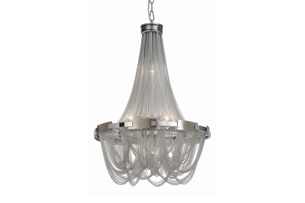 LILLKEDJAN Taklampa 6 Ljus Silver