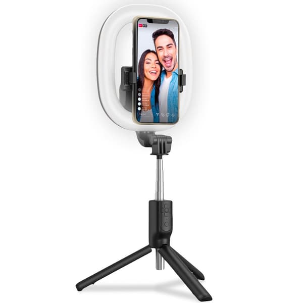 CLICKRINGBT Ringlampe med stativ / Selfiestick