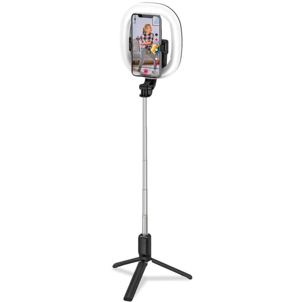 CLICKRINGBT Ringlampe med stativ / Selfiestick