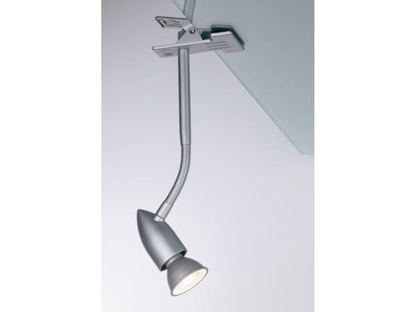 Paulmann Gesa clip, Krom, Metall, Plast, Sovrum, Barnrum, Vardagsrum, Arbetsrum, II, GU10, 1 lampor