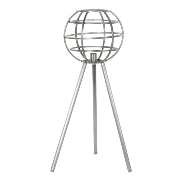 Bordlampe DKD Home Decor Metal Gris Oscuro (50 x 50 x 98 cm) Grå
