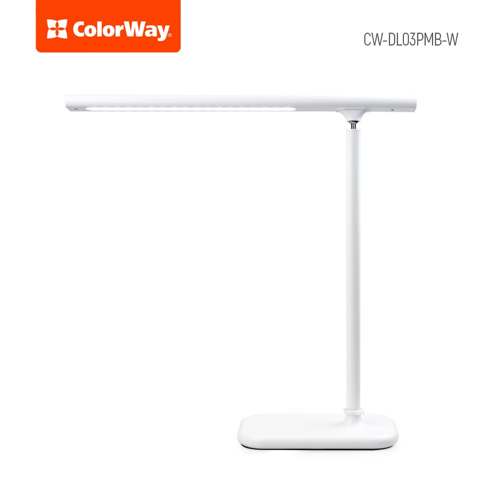 ColorWay LED Bordslampa Bärbar & Flexibel med Inbyggt Batteri Vit, Bordslampa, 3 h, 5 V, 0,5 Ah