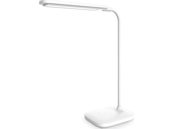 Platinet skrivebordslampe hvit (PDL6728)