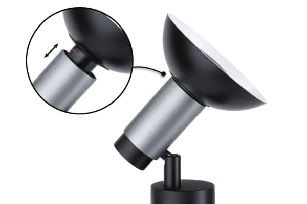 Paulmann Runa, Antrasitt, Sort, Metall, Hjemme kontor, IP20, II, GU10