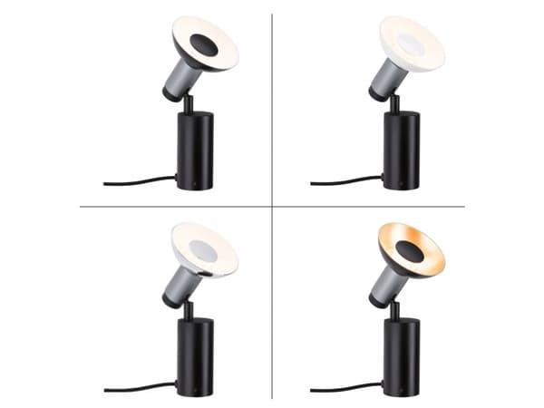 Paulmann Runa, Antrasitt, Sort, Metall, Hjemme kontor, IP20, II, GU10