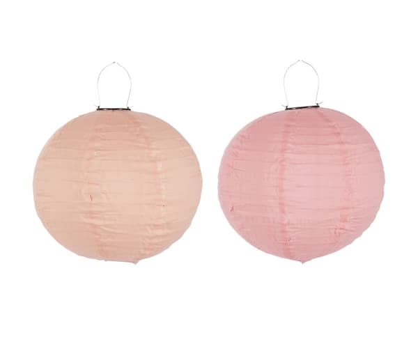 Kinesisk lampe i nye klæder med LED Ø41 cm - Peach