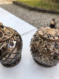 Miniatyrbillede 3 af 4: LED lanterne i Brun/antik kobber