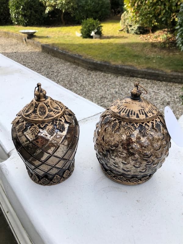 LED lanterne i Brun/antik kobber