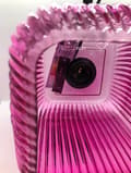 Miniatyrbillede 4 af 4: Rillet glas lampe - Nedsat