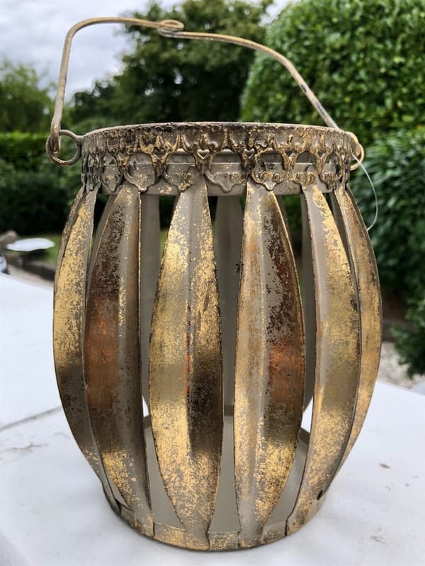 Metal Lanterne i Antik look