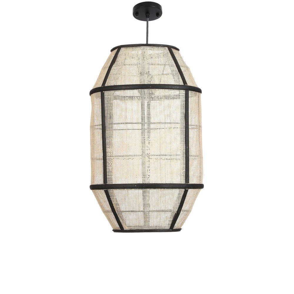 Mica Decorations Pella Taklampa - H45,5 x Ø29 cm - Linne - Offwhite