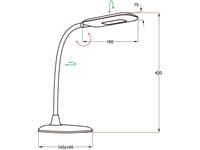 Bordslampa ALUMINOR Mika Led svart