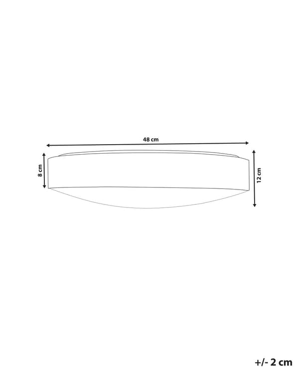 Kattovalaisin metallinen valkoinen 48 cm pyöreä LED-valo moderni tyyli