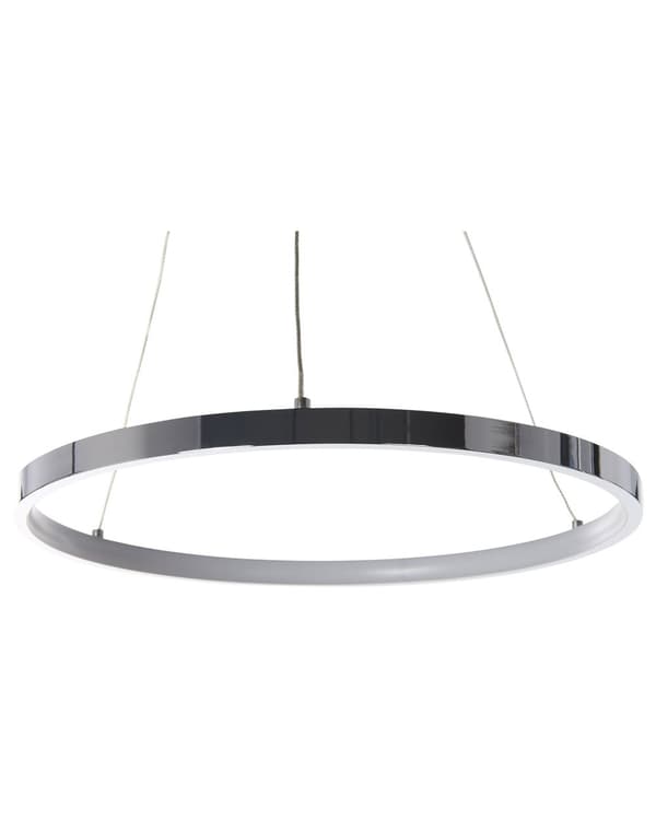 Kattovalaisin metallinen hopeinen 40 cm pyöreä LED-valo moderni tyyli