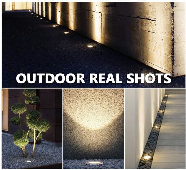 4-Pack Spotlights med Solceller för Trädgården Lampa Trädgårdslampa