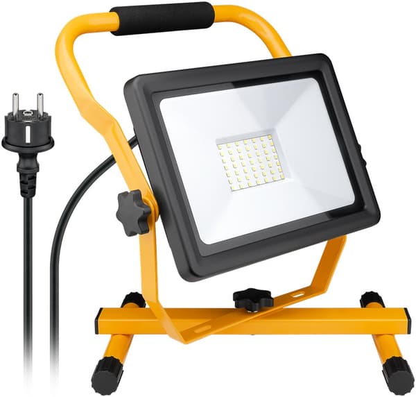 LED-konstruksjonslykt med sokkel, 50 W