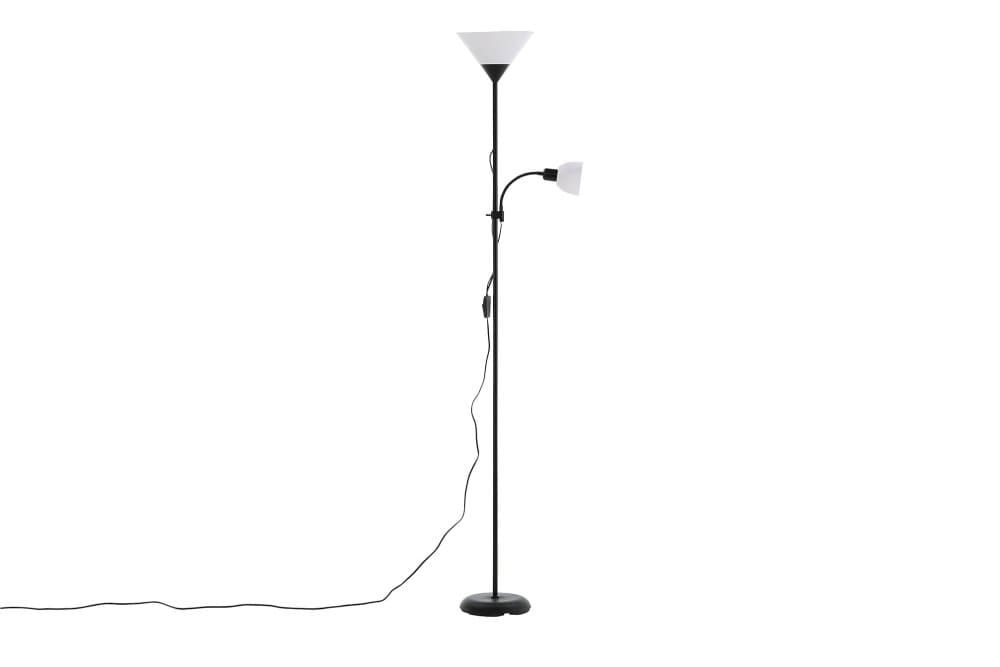 BAGASI Golvlampa Svart/Vit