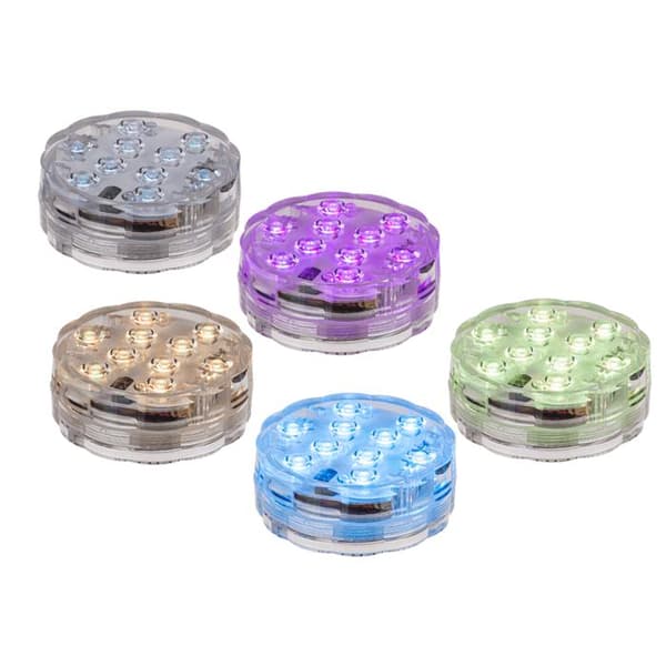 Undervattenslampa / Poolbelysning - Liten LED-lampa med RGB