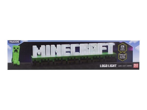 Paladone Minecraft - Dekorationslampa - Minecraft-logotyp - vit