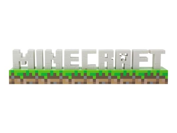 Paladone Minecraft - Dekorationslampa - Minecraft-logotyp - vit