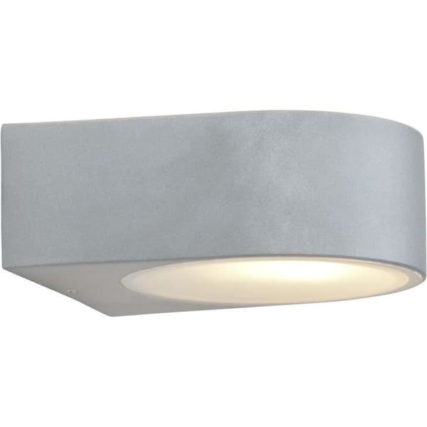 BRILLIANT - TYLER Vägglampa utomhus - titanfärg - metall/glas E27 1x60W