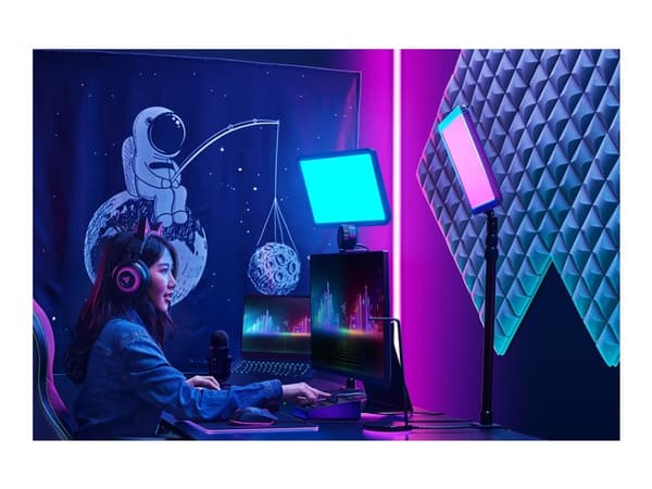 Razer Key Light Chroma - Lyspanel - 1 hoder - LED - AC