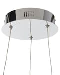 Miniatyrbillede 7 af 9: Pendel Sølv Aluminium ø 40 cm LED Lys Rund Moderne Glamourøs Design