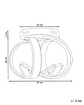 Miniatyrbillede 3 af 10: Loftslampe Sort Aluminium Jern Integreret LED Nyhed Dekorativ Moderne Belysning Sandsort