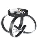Miniatyrbillede 6 af 10: Loftslampe Sort Aluminium Jern Integreret LED Nyhed Dekorativ Moderne Belysning Sandsort