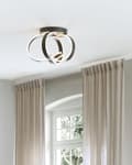 Miniatyrbillede 2 af 10: Loftslampe Sort Aluminium Jern Integreret LED Nyhed Dekorativ Moderne Belysning Sandsort