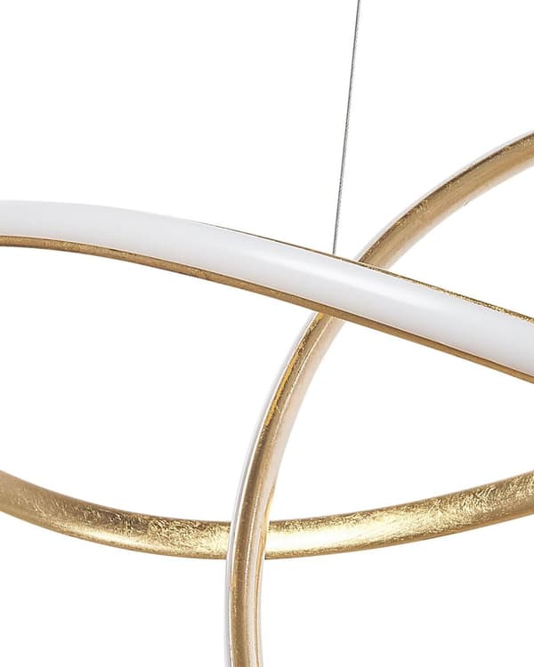 Pendellampe Guld Aluminium LED Lys Glamour