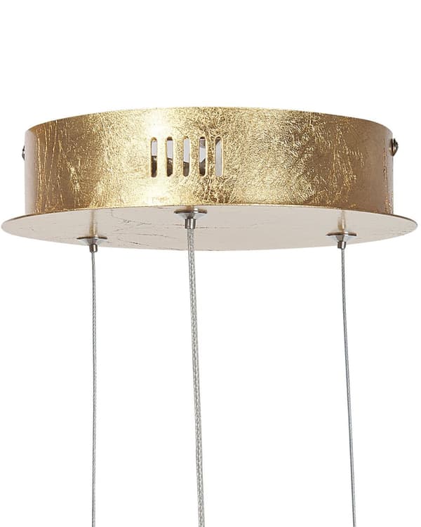 Pendellampe Guld Aluminium LED Lys Glamour
