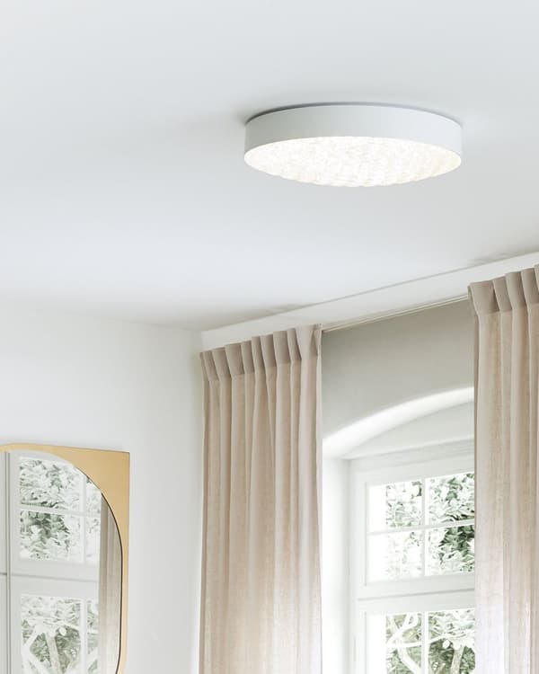 Loftlampe Hvidt Metal Integreret LED-lys rund form Dekorativ Moderne Stil