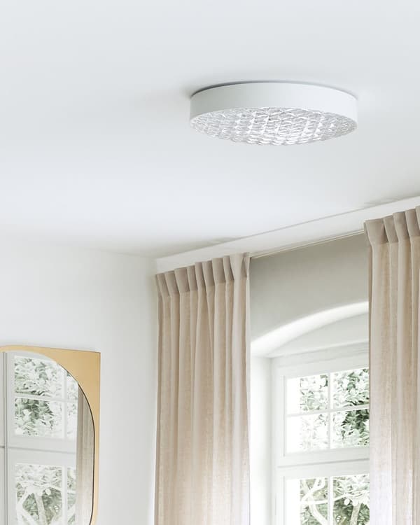 Loftlampe Hvidt Metal Integreret LED-lys rund form Dekorativ Moderne Stil