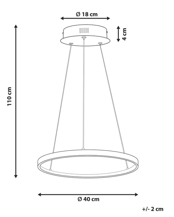 Pendel Rosa Guld Aluminium ø 50 cm LED Lys Rund Moderne Glamourøs Design