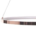 Miniatyrbillede 6 af 9: Pendel Rosa Guld Aluminium ø 50 cm LED Lys Rund Moderne Glamourøs Design