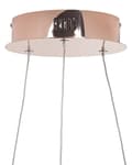 Miniatyrbillede 7 af 9: Pendel Rosa Guld Aluminium ø 50 cm LED Lys Rund Moderne Glamourøs Design
