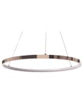 Miniatyrbillede 1 af 9: Pendel Rosa Guld Aluminium ø 50 cm LED Lys Rund Moderne Glamourøs Design