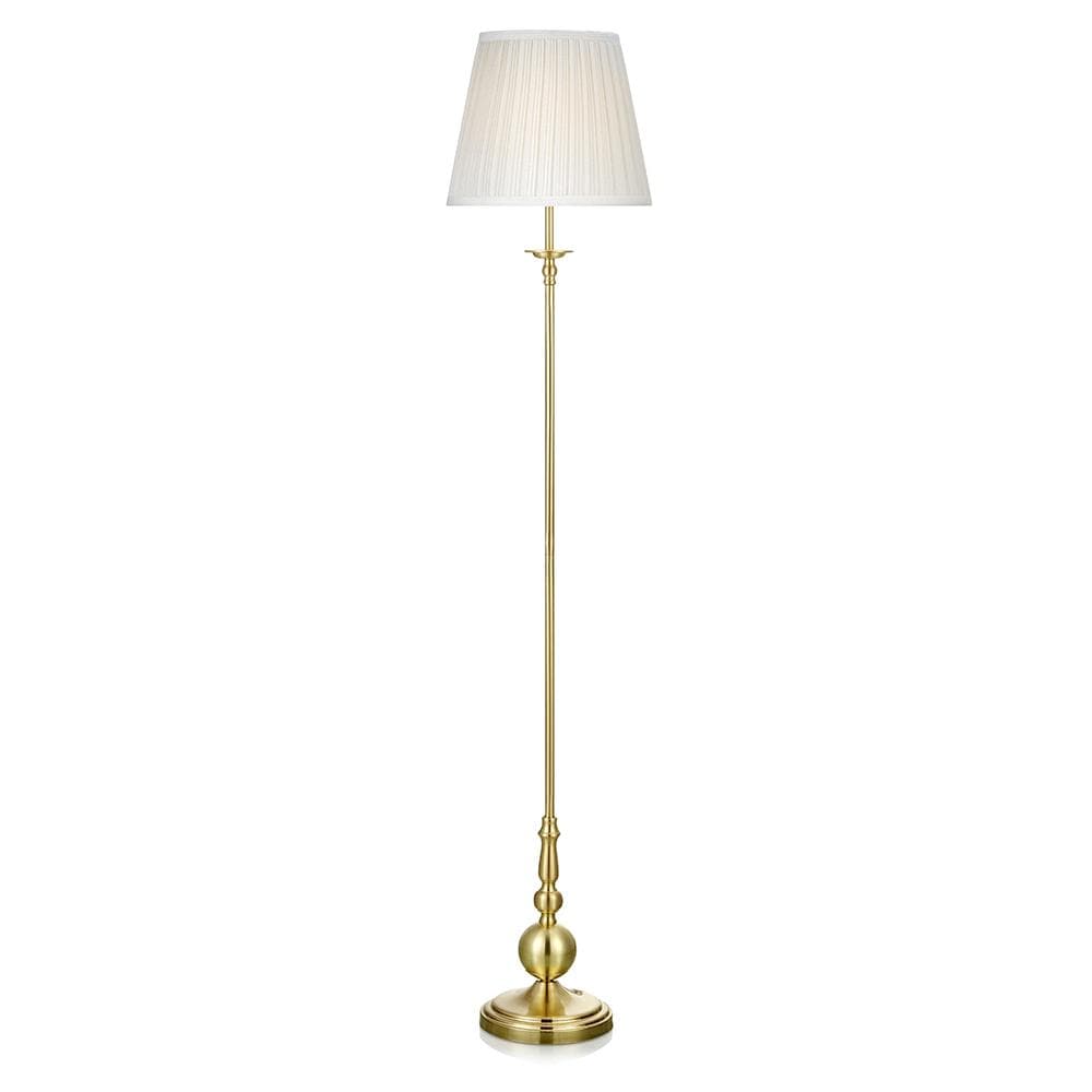 Golvlampa Impera Mässing/Vit
