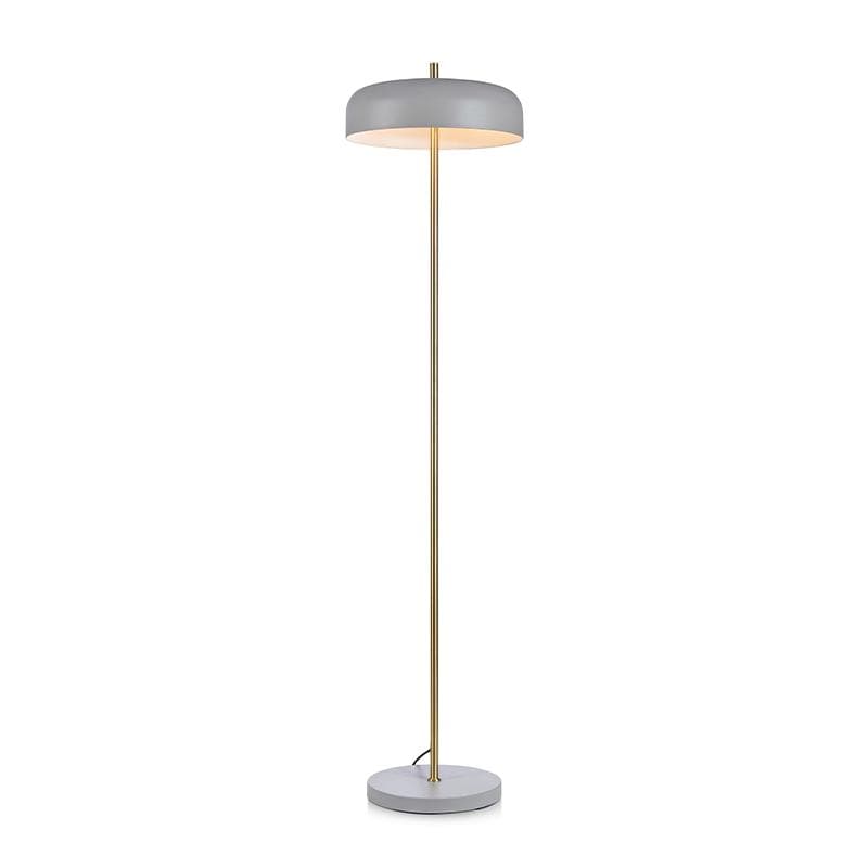 Golvlampa Caen Grå/Mässing
